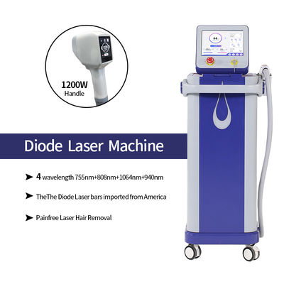 सौंदर्य सैलून / चिकित्सा / अस्पताल के लिए स्थायी दर्द रहित डायोड लेजर हेयर रिमूवल मशीन