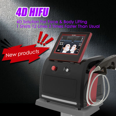 2020 सबसे लोकप्रिय 4D HIFU मशीन / उच्च तीव्रता केंद्रित अल्ट्रासाउंड त्वचा कस मशीन