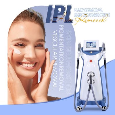 2 In1 IPL हीर हटाने की मशीन ई लाइट SHR वैकल्पिक 3500W IPL पीक पावर